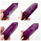 Fuchsia Purple Fluorite Points Towers Crystal Generators