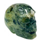 Prehnite with Epidote Skull 2 Inches Hand Carved Crystal Carving