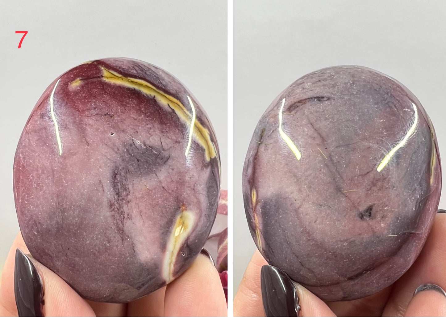 Mookaite Jasper Palm Stone Australian Gemstone Worry Meditation