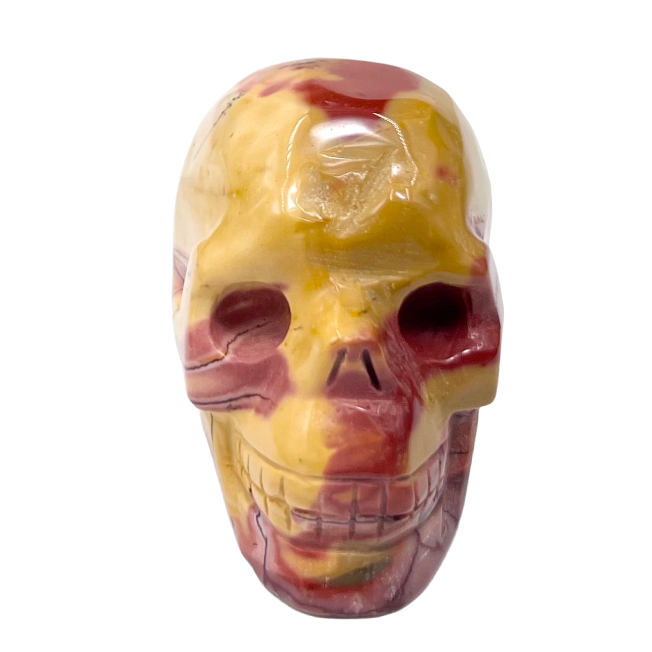 Mookaite Jasper Skull 2 Inches Australian Gemstone Crystal Carving