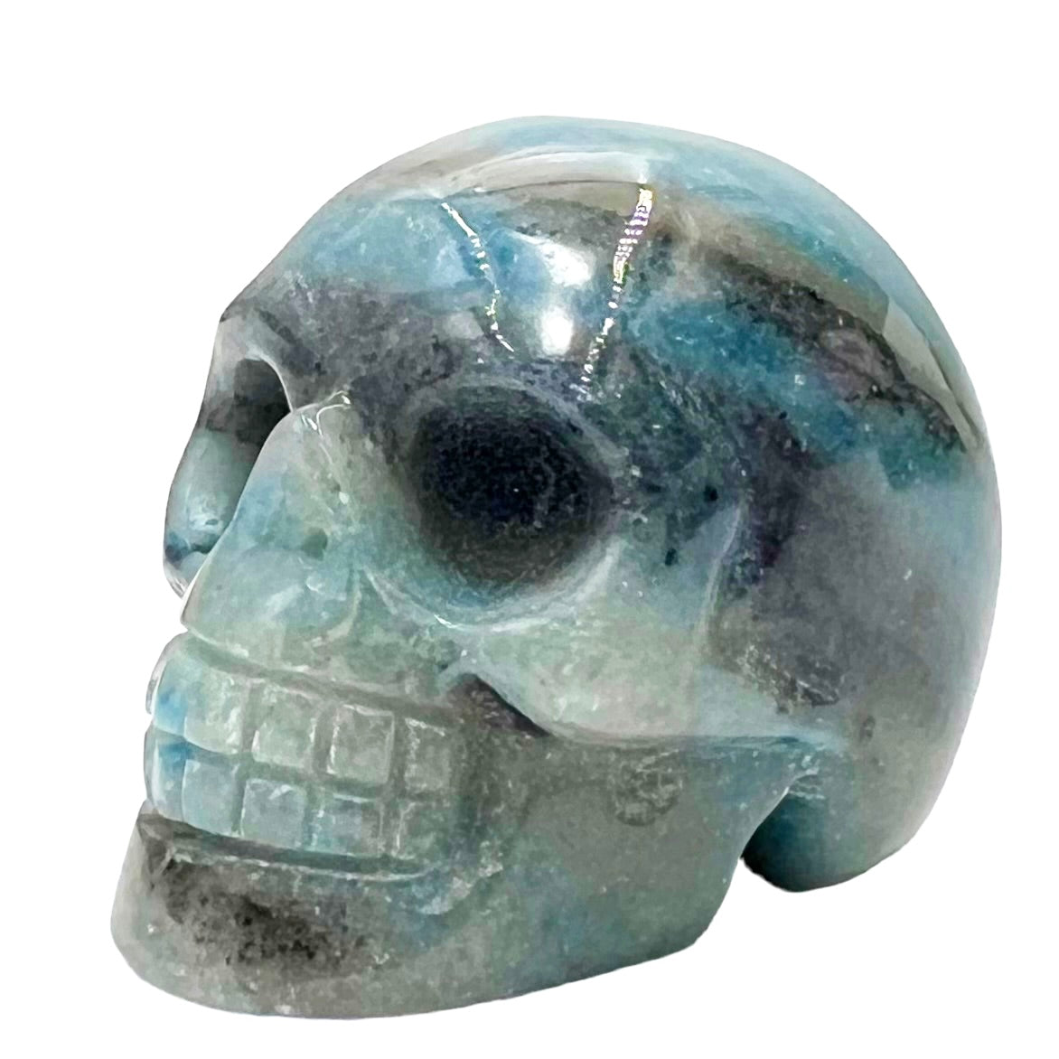 Trolleite Rare Skull 2 Inches Hand Carved Crystal Carving