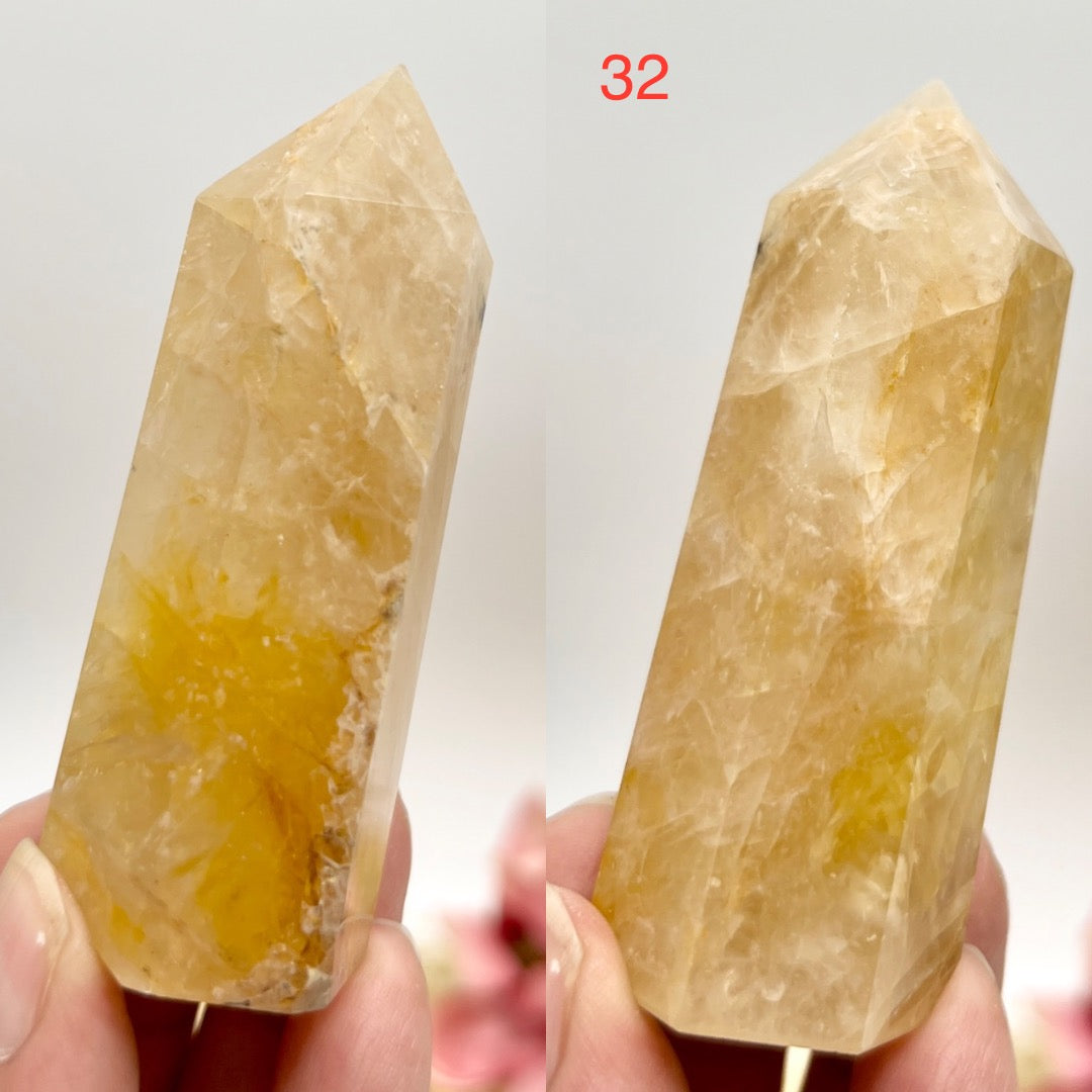 Golden Healer Quartz Points Towers Crystal Generators