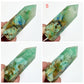 Fynchenite Phoenix Stone Malachite Turquoise Chrysocolla Points Towers Crystals