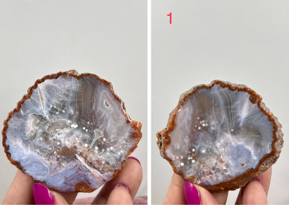 Agate Slice Slab Natural Raw Crystal Australian Seller