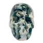 Moss Agate Skull Healing Crystal Carving 707g