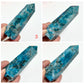 Blue Apatite Points Towers Crystal Generator Australian Seller