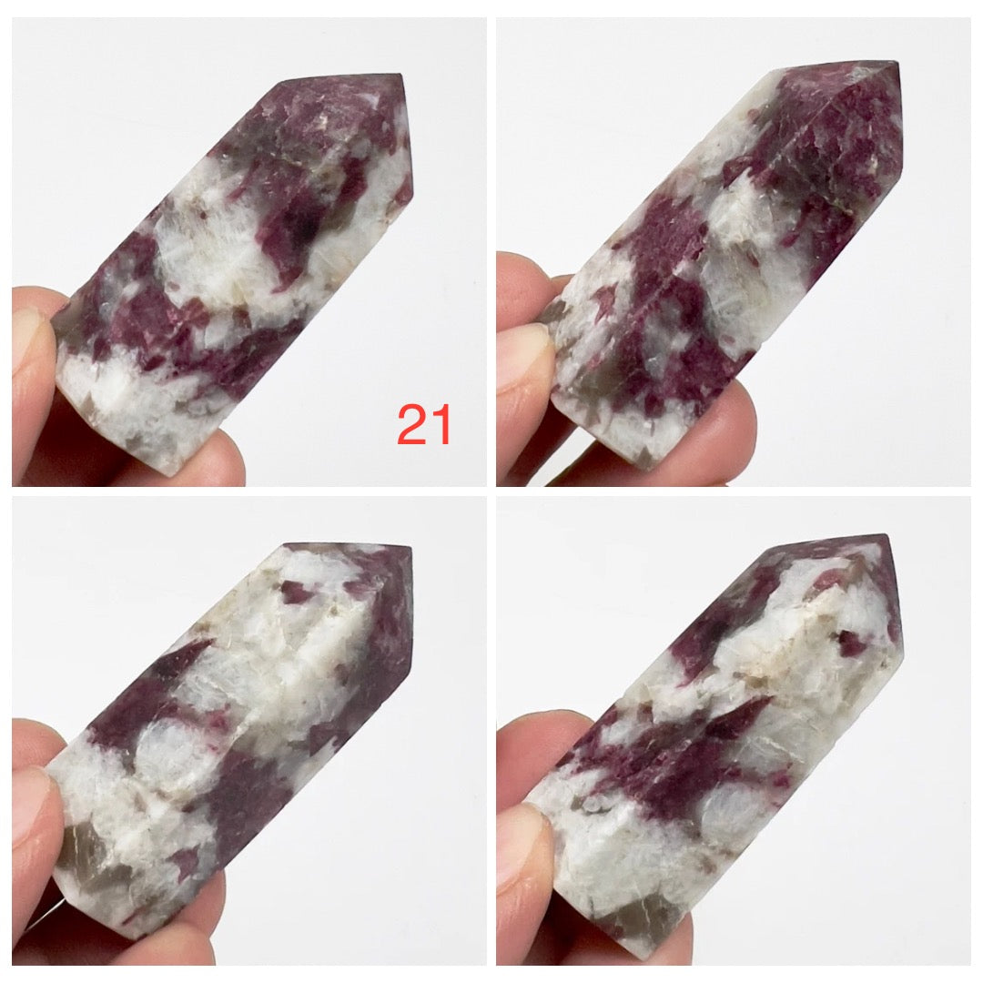 Rubellite Tourmaline Points Tower Crystal Generators