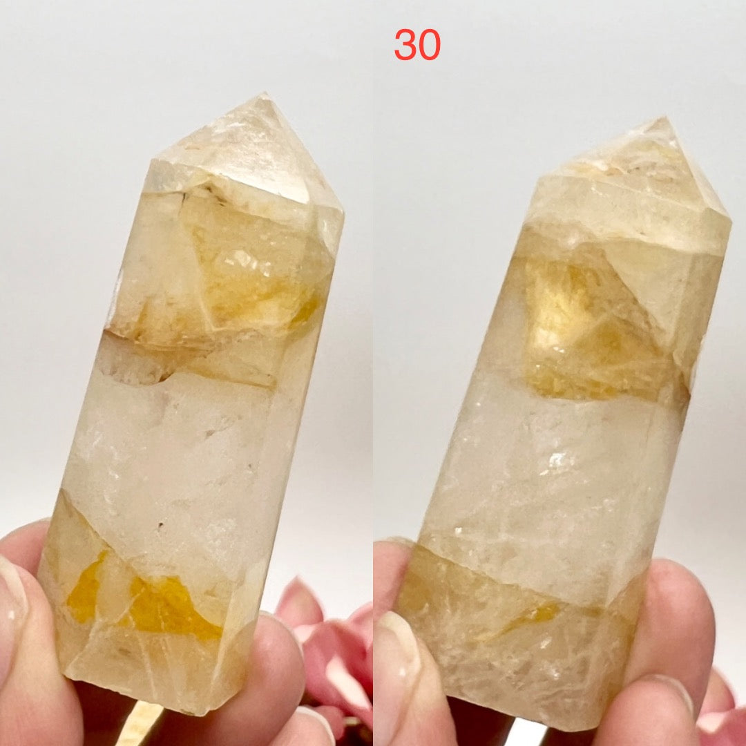 Golden Healer Quartz Points Towers Crystal Generators