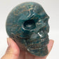 Blue Apatite Skull Healing Crystal Carving 699g