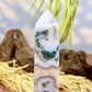 Moss Agate Tower Crystal Generator Australian Seller