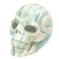 Peruvian Blue Opal Skull Healing Crystal Carving 1480g