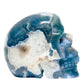 Moss Agate Skull Healing Crystal Carving 877g