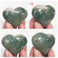 Moss Agate Hearts Healing Crystal Carvings