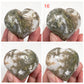 Moss Agate Hearts Healing Crystal Carvings