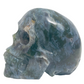 Moss Agate Skull Healing Crystal Carving 458g