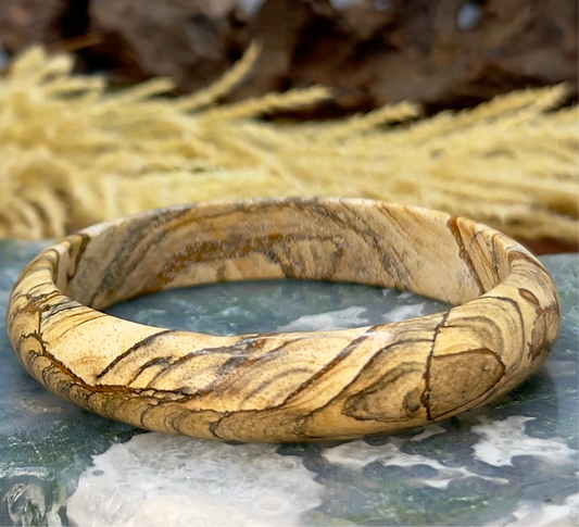 Picture Jasper Bangle Bracelet Jewellery Wearable Crystal Healing Natural Reiki Stone Gemstone Australian Seller