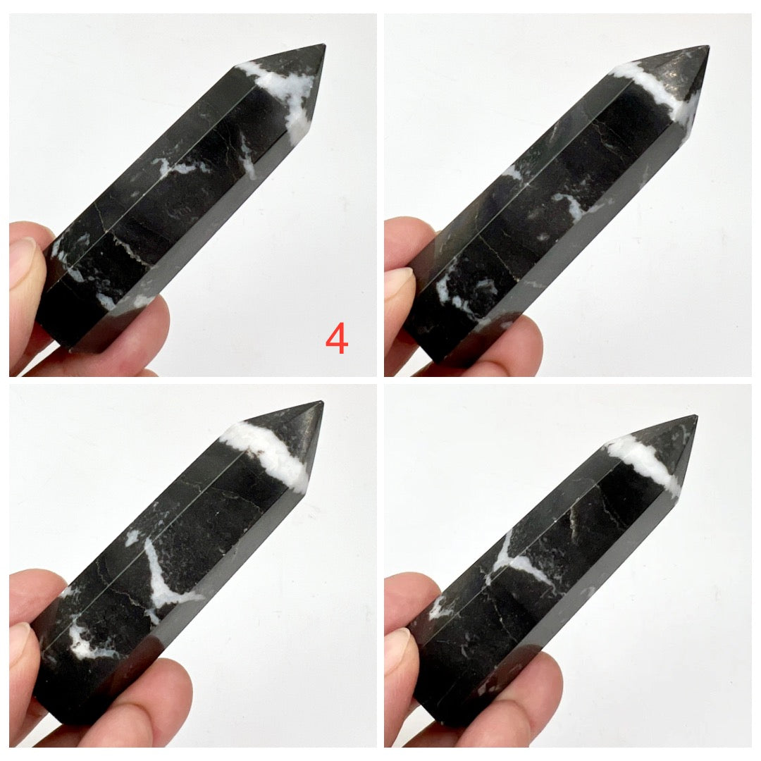 Zebra Jasper Points Towers Crystal Generators