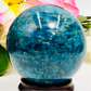 Blue Apatite Sphere Healing Crystal Ball 788g 77mm