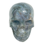 Moss Agate Skull Healing Crystal Carving 458g