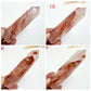 Hematoid Fire Quartz Points Towers Crystal Generators