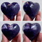 Lepidolite Purple Mica Hearts Crystal Carvings Australian Seller