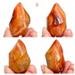 Carnelian Flames Healing Crystal Carvings