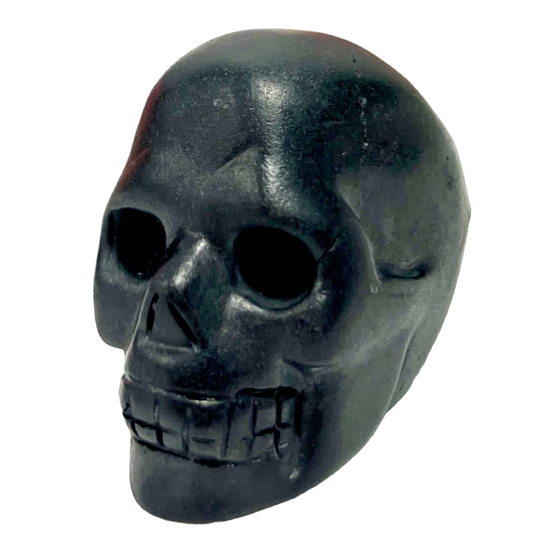 Shungite Skull 2 Inches EMF Protection Rare Hand Carved Crystal Carving