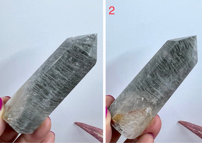 Thousand Layer Lodolite Scenic Quartz Points Crystal Generators Australian Seller