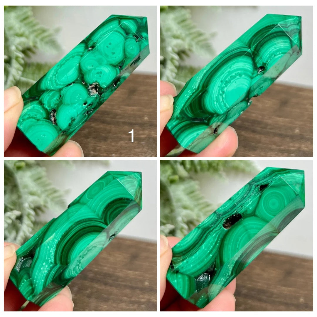 Malachite Towers Points Natural Crystal Generators