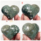 Moss Agate Hearts Healing Crystal Carvings