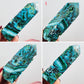 Chrysocolla Malachite Points Towers Crystal Generators