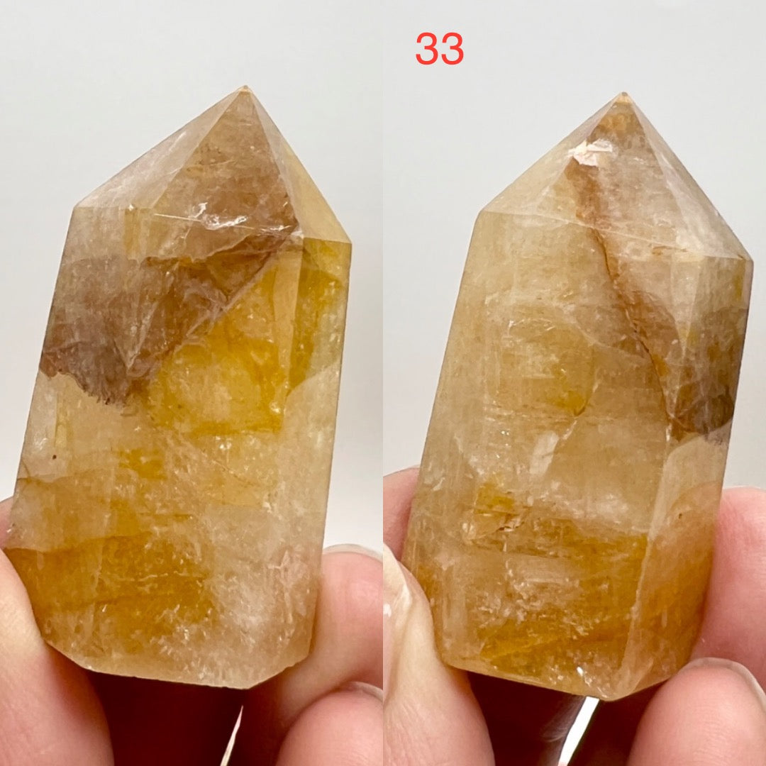 Golden Healer Quartz Points Towers Crystal Generators