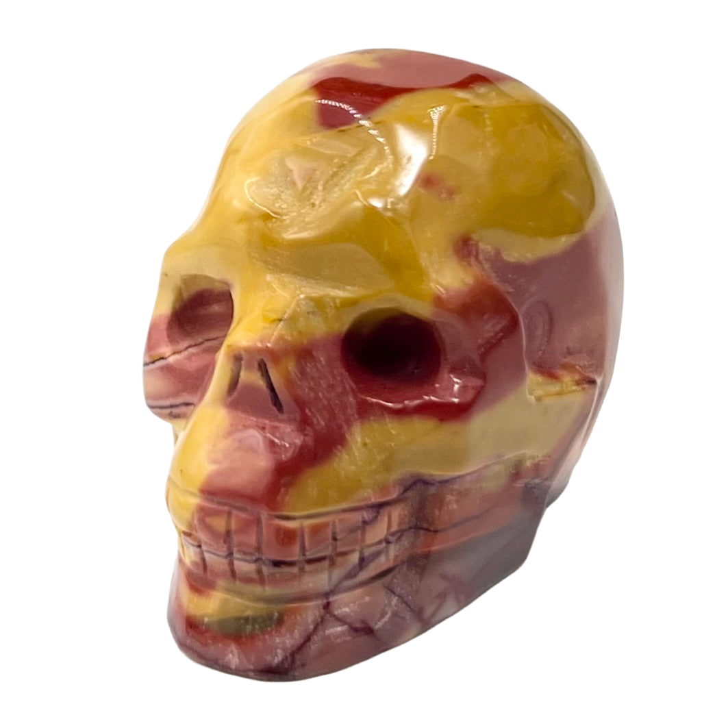 Mookaite Jasper Skull 2 Inches Australian Gemstone Crystal Carving