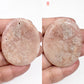 Pink Amethyst Palm Stones Worry Healing Crystal Meditation