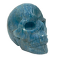 Blue Apatite Skull Healing Crystal Carving 501g