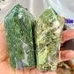 Moss Agate Towers Crystal Generator Australian Seller