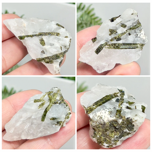 Green Tourmaline Verdelite Quartz From Brazil Natural Specimen Crystal 34g