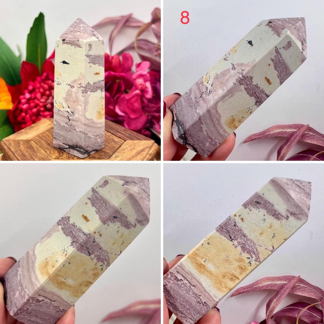 Dendritic Jasper Obelisk Points Towers Crystal Generators