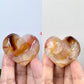 Carnelian Hearts Crystal Carvings Australian Seller