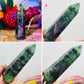 Ruby in Zoisite Points Crystal Generators Australian Seller