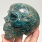 Blue Apatite Skull Healing Crystal Carving 699g