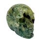 Prehnite with Epidote Skull 2 Inches Hand Carved Crystal Carving