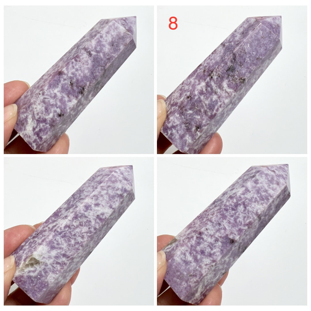 Lepidolite Purple Mica Points Crystal Generator