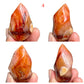 Carnelian Flames Healing Crystal Carvings