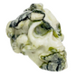 Jade Snakes on Skull Healing Crystal Carving 585g