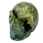 Prehnite with Epidote Skull 2 Inches Hand Carved Crystal Carving