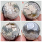 Black Flower Agate Mini Spheres Crystal Ball Australian Seller