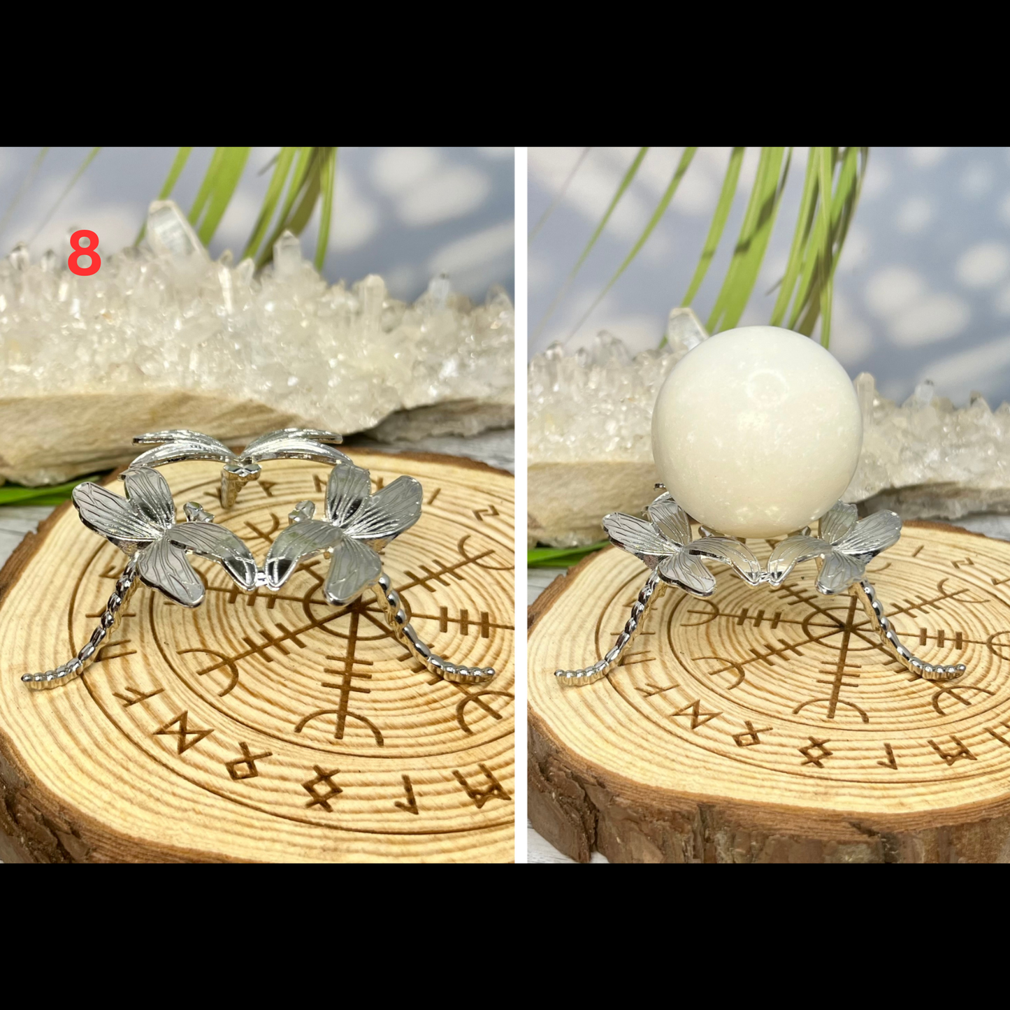 Various Sphere Holders for Crystals Ball Stands