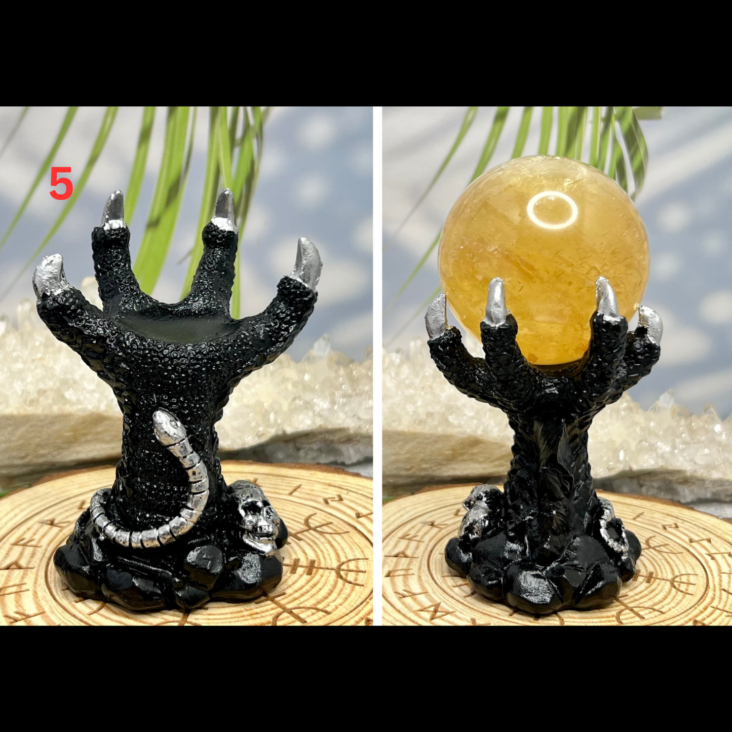 Various Sphere Holders for Crystals Ball Stands