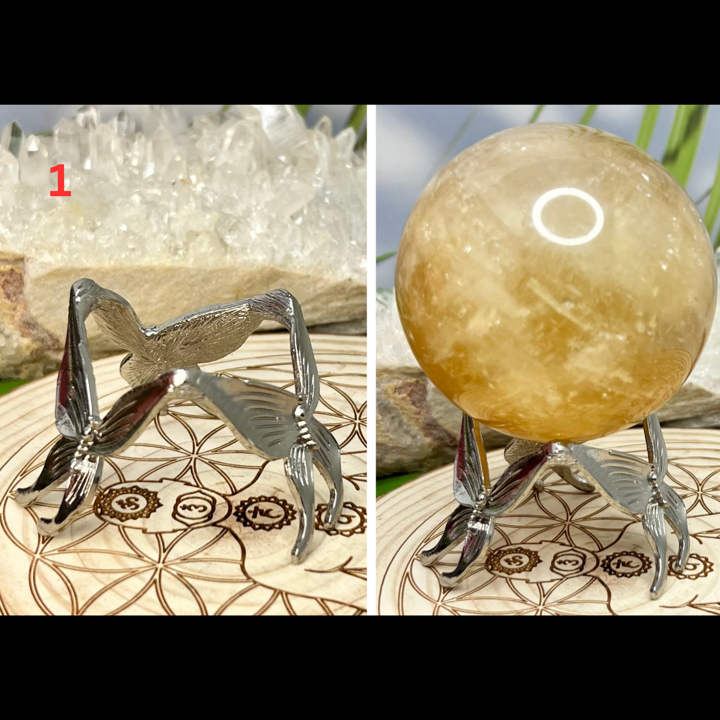 Various Sphere Holders for Crystals Ball Stands